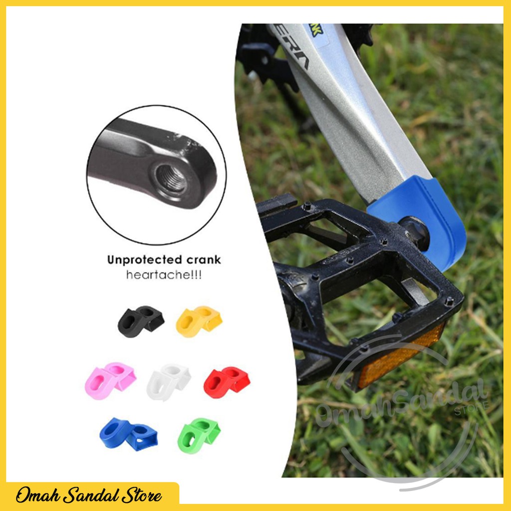 COVER/PELINDUNG CRANK PEDAL SEPEDA SATU SET