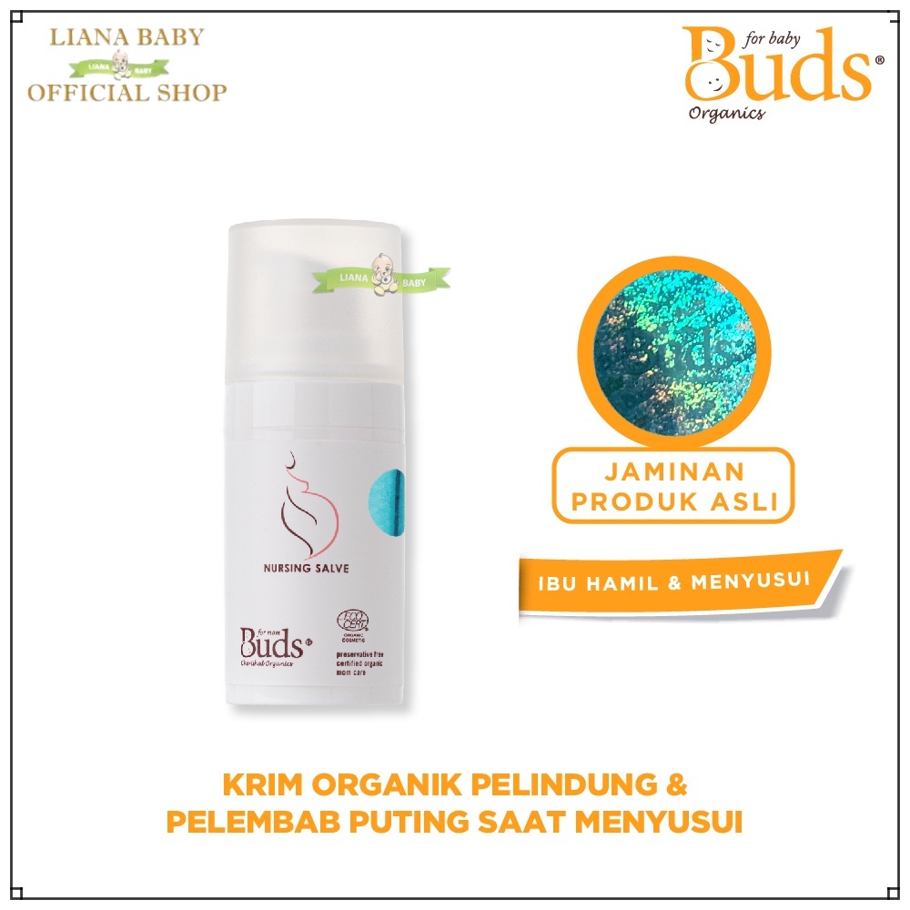 BUDS ORGANICS NURSING SALVE 15ML LOTION PEREDA NYERI PUTING IBU PERAWATAN KULIT PAYUDARA exp bln 12 2024