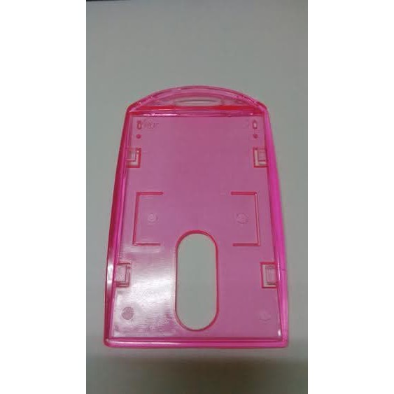 

a Casing Id Card Holder Transparant Warna "PINK" tempat nama