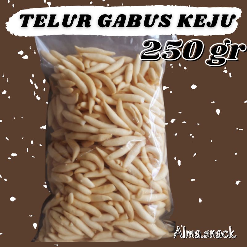 250 GRAM TELUR GABUS KEJU / CENDOL KEJU DD / SNACK KILOAN MURAH/ ALMA.SNACK