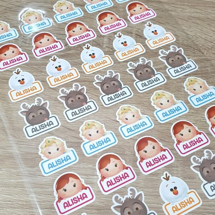 

Stiker Label Nama Anak Tsum Tsum Disney Frozen Elsa Waterproof