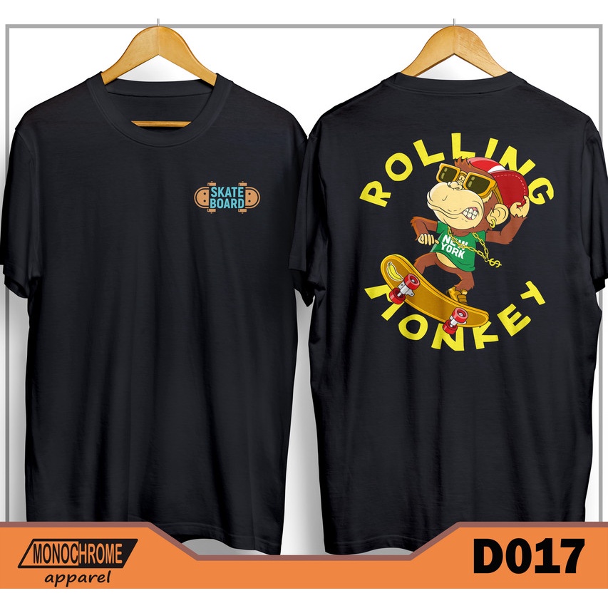 D017 Kaos Baju Skate Skater Skaters Skateboard Distro Pria