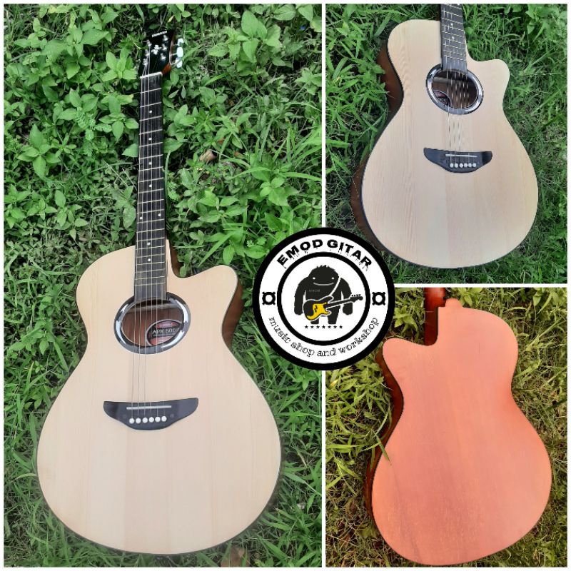 Gitar akustik yamaha apx 500ii custom neck tanam besi gitar akustik