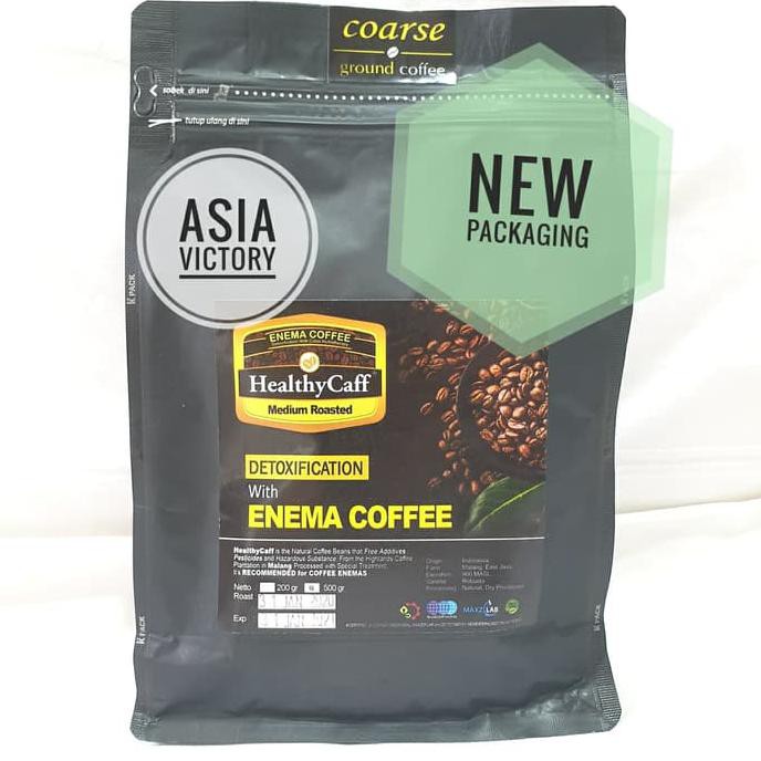 

Healthycaff 500Gr Medium Roasted Healthy Caff Kopi Organik Enema