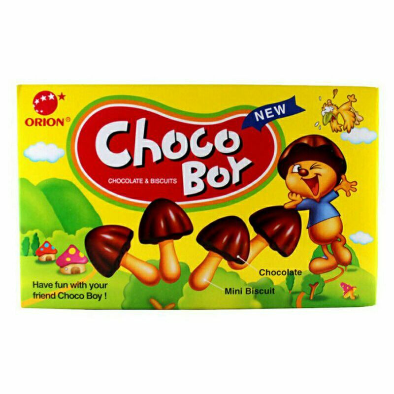 

orion choco boy 50 gram/ biskuit dengan coklat