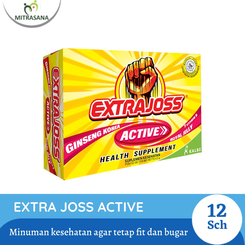 

Extra Joss Active 12 Sachet dengan 7 Vitamin B