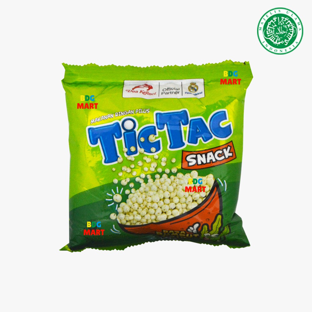 

Tic Tac Snack Rumput Laut Pilus Rasa Seaweed Halal MUI - 20gr