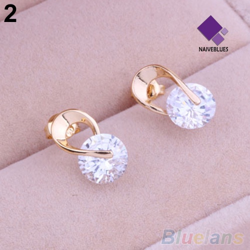 Anting Stud Cubic CZ Untuk Wanita