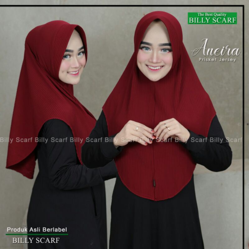 Jilbab Bergo Plisket Jersey Simpel Aneira Ori Billy-6