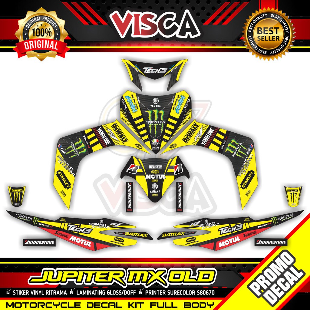 (COD) Decal Jupiter Mx Old/Lama 2005 2006 2007 2008 2009 2010 Full Body Stiker Jupiter Mx Old Varias