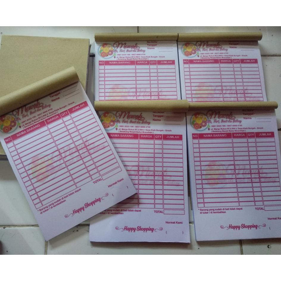 

NOTA OLSHOP MURAH NCR 1/4 FOLIO