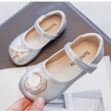 babyfit sepatu flats anak perempuan STAR AND MOON kids shoes import kl-a16