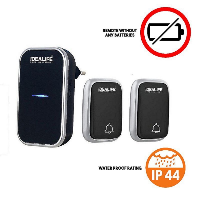 Idealife Wireless Door Bell DoorBell Bel Pintu Rumah Tanpa Baterai IL-295S IL 295 S IL295S IL-295 S