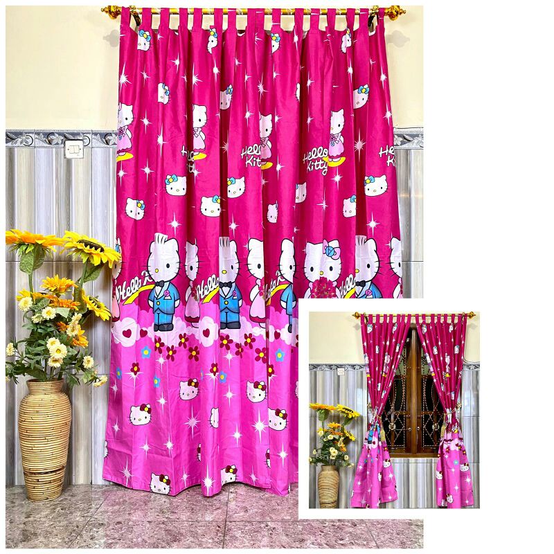 gorden tali pintu jendela karakter anak anak 120x200