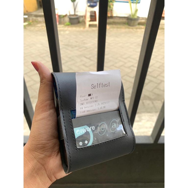 Mini Thermal Printer Bluetooth 58mm RPP02 Mokapos Free Pouch Tas