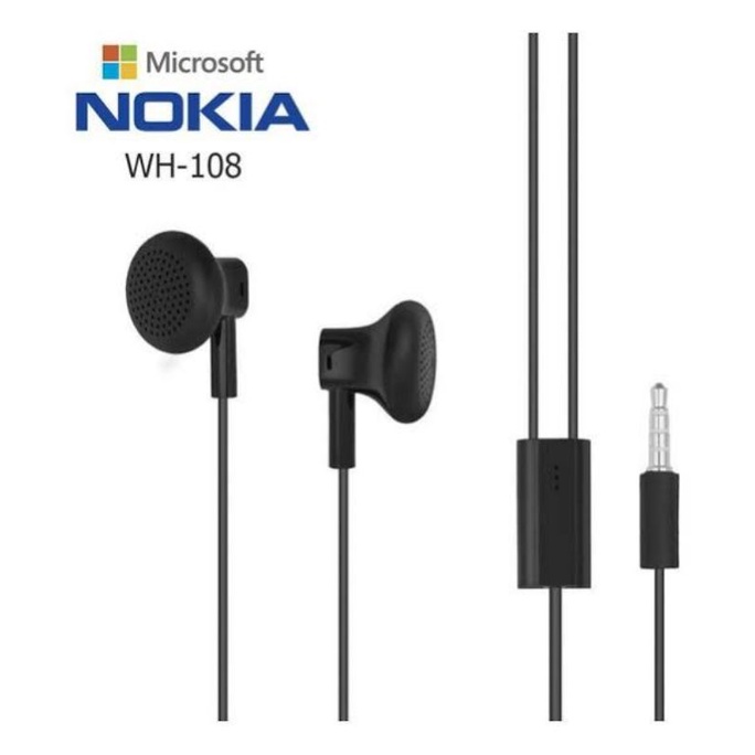 Nokia WH-108 Original Headset - Hitam