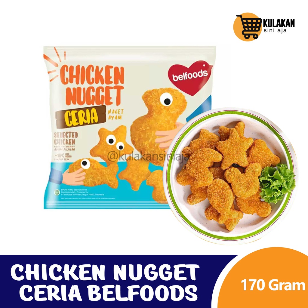 

Belfoods Chicken Nugget Ceria 170 gram