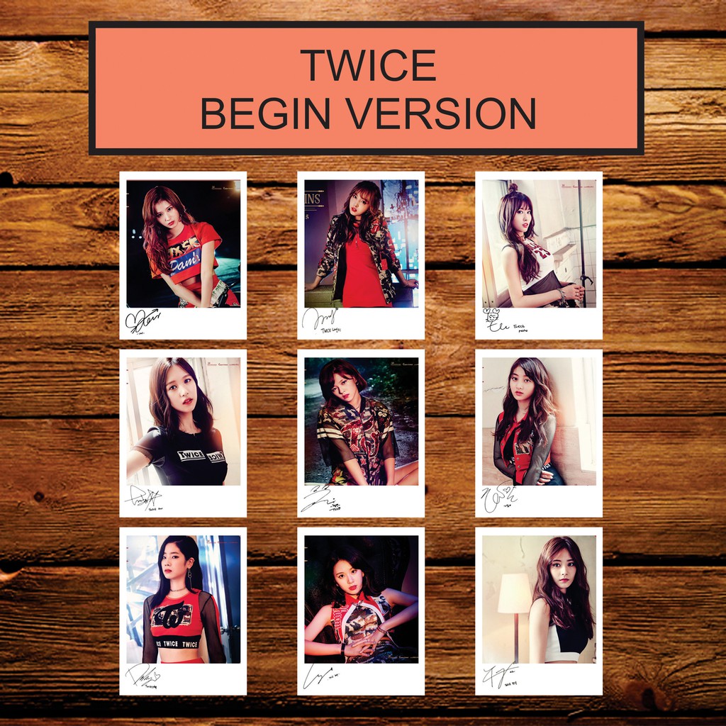 TWICE SIGNED KPOP POLAROID