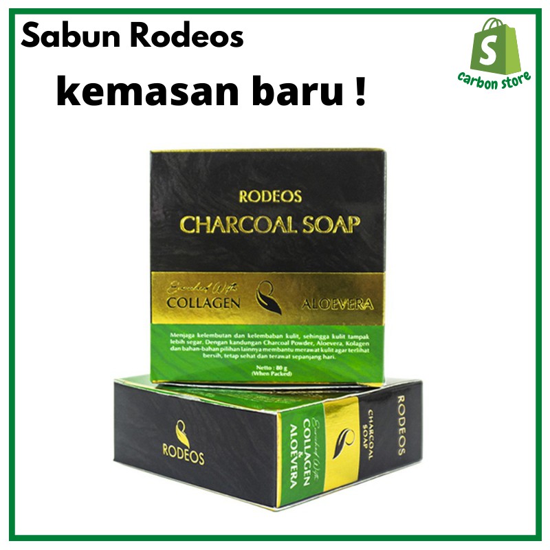 RODEOS MEN ORIGINAL Sabun Wajah Pria Charcoal Pembersih Wajah Cowok Collagen Solusi Untuk Jerawat