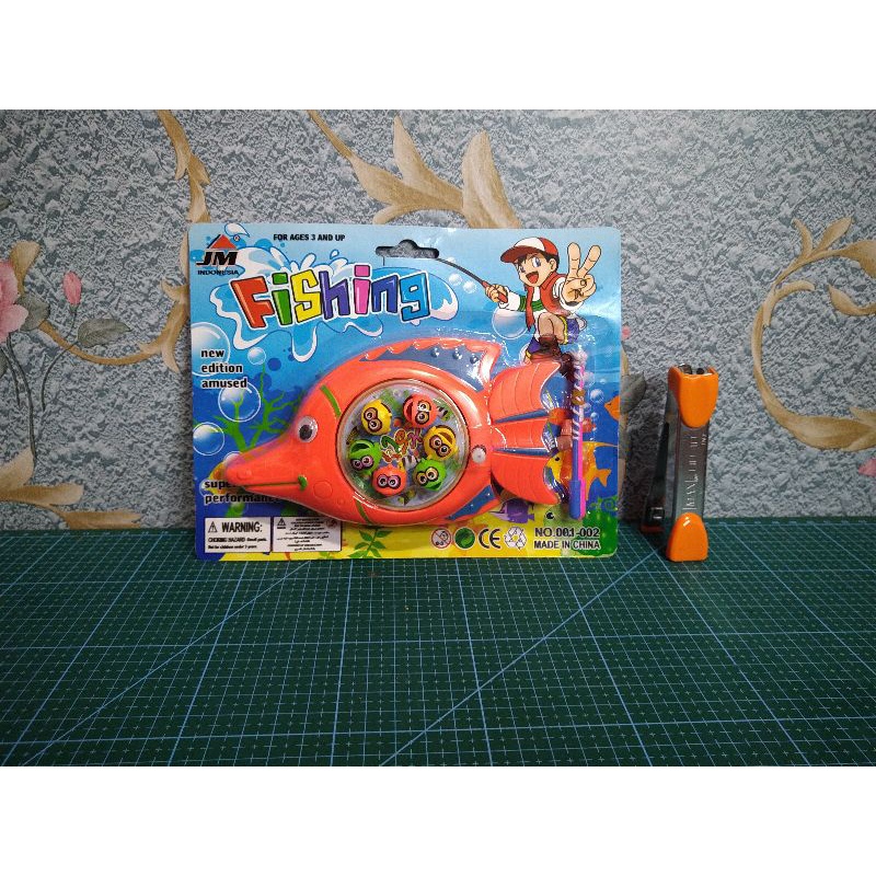mainan anak pancing putar kecil