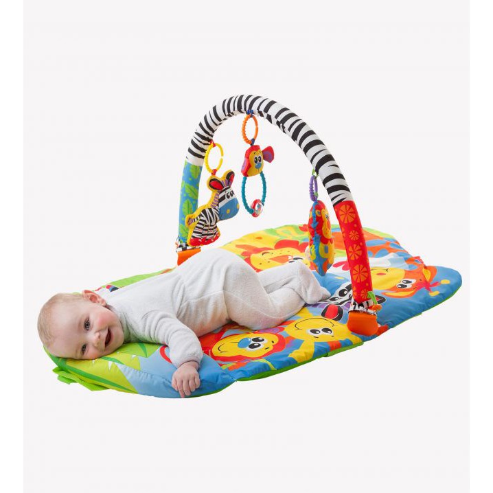 Playgro Baby 5 in 1 Safari Super Gym - Matras Bermain Anak Bayi 0m+