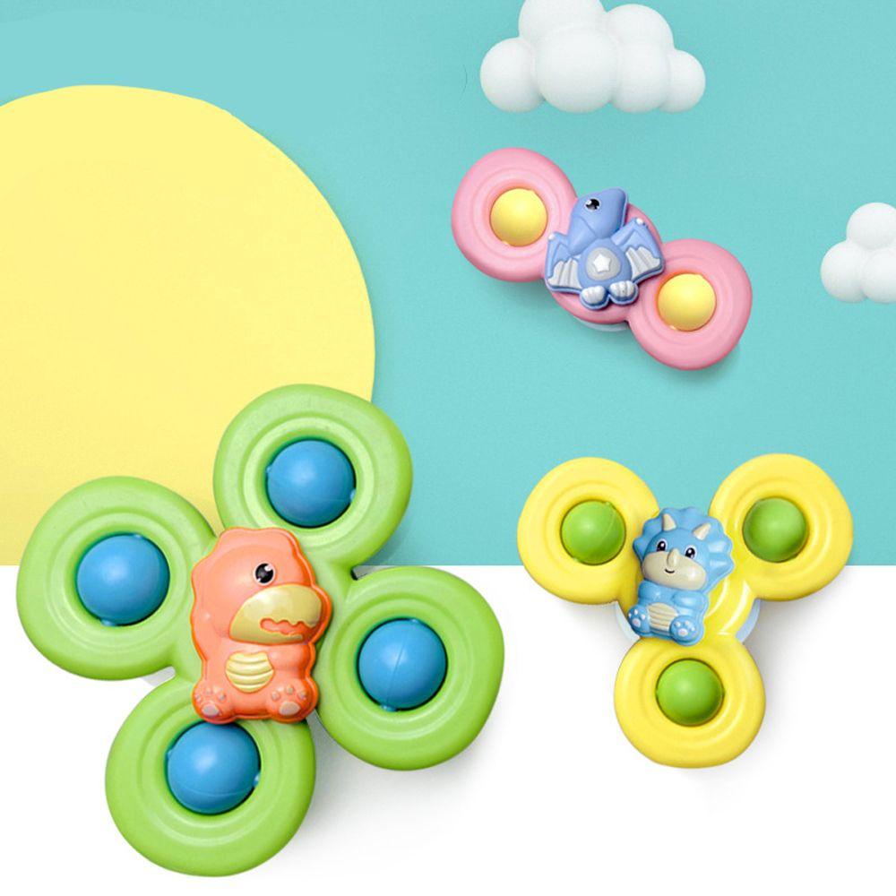 NEEDWAY Mainan Mandi Bayi Ujung Jari Gyro Edukasi Crab See Animal Star Gurita Spin Top Toys