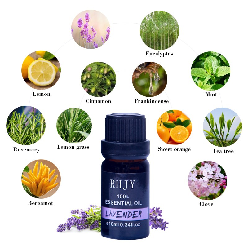 Pure Essential Oils Aromatherapy Diffusers 10ml - Lavender