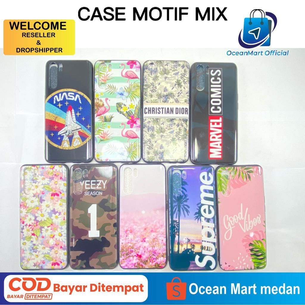 Case HP Motif Mix Oppo Reno 3 Softcase Handphone Full Aneka Gambar Aksesoris Handphone HP OCEANMART OCEAN MART Murah Grosir