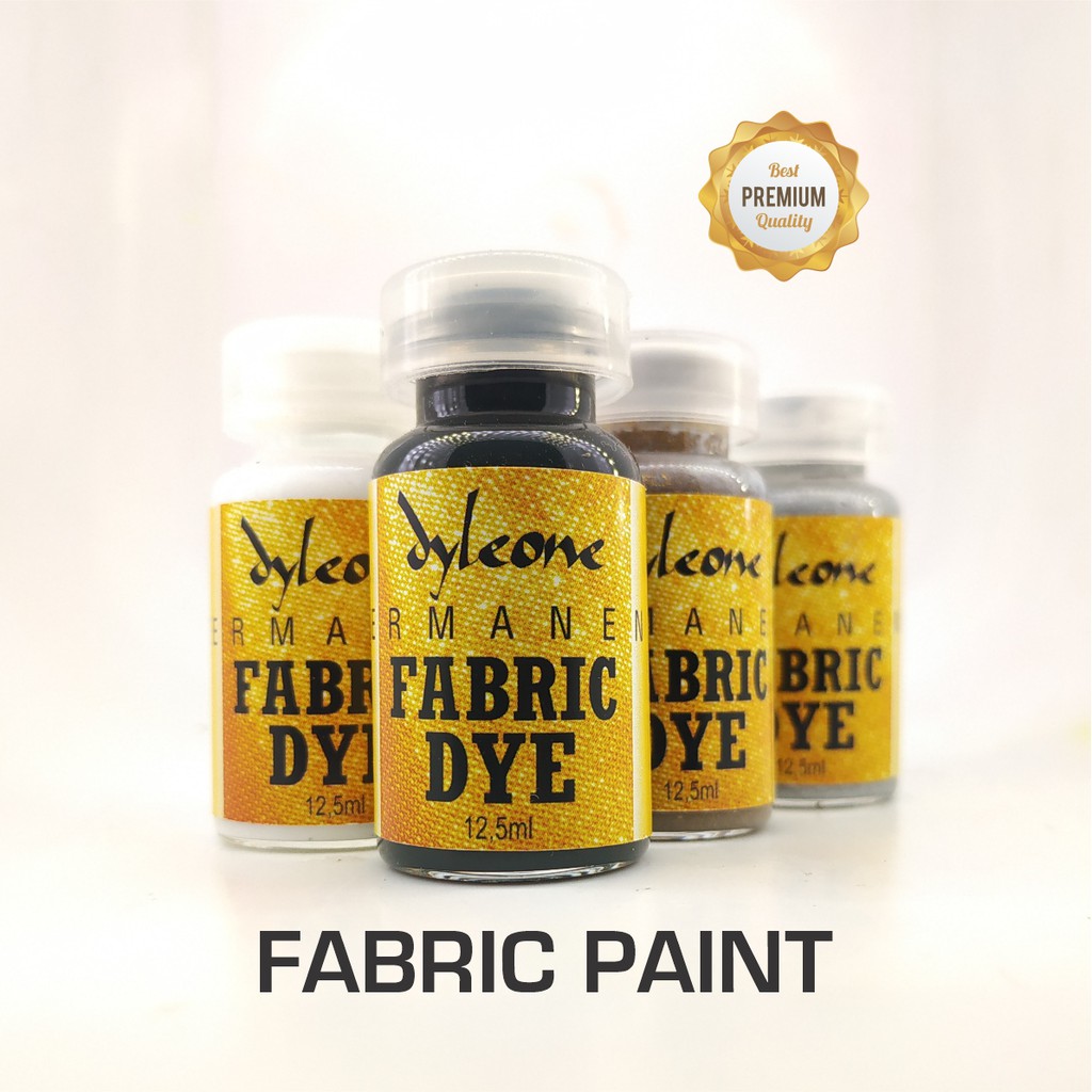 Cat Kain FABRIC DYE PAINT Dyleone permanen silver gold