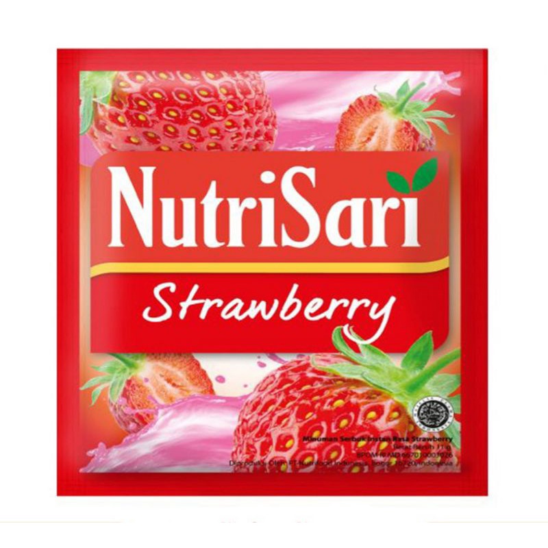 

Nutrisari Strawberry - Minuman Buah Vit C 10's