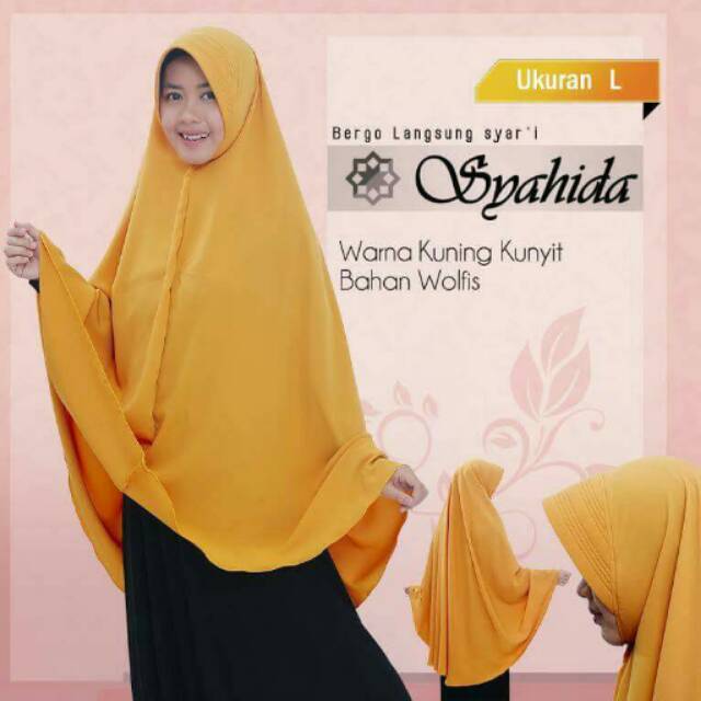 Contoh Jilbab Warna Kuning Kunyit