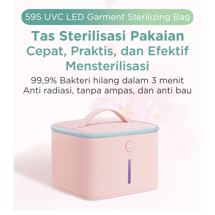 [Ready Stock] 59S UVC LED Garment Sterilizing Bag Tas Sterilisasi Pakaian