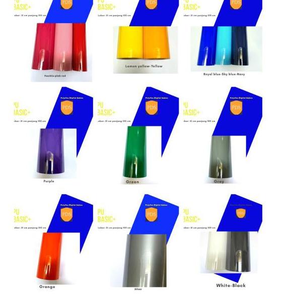 

Terbaru - PU Korea Basic+ Digiflex warna solid meteran ada lem di plastik masking Murah 愛