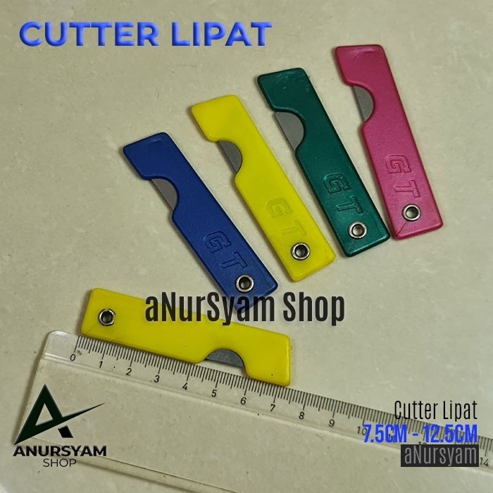 

Pisau Cutter Kecil 12 Pcs Cutter Lipat Per lusin