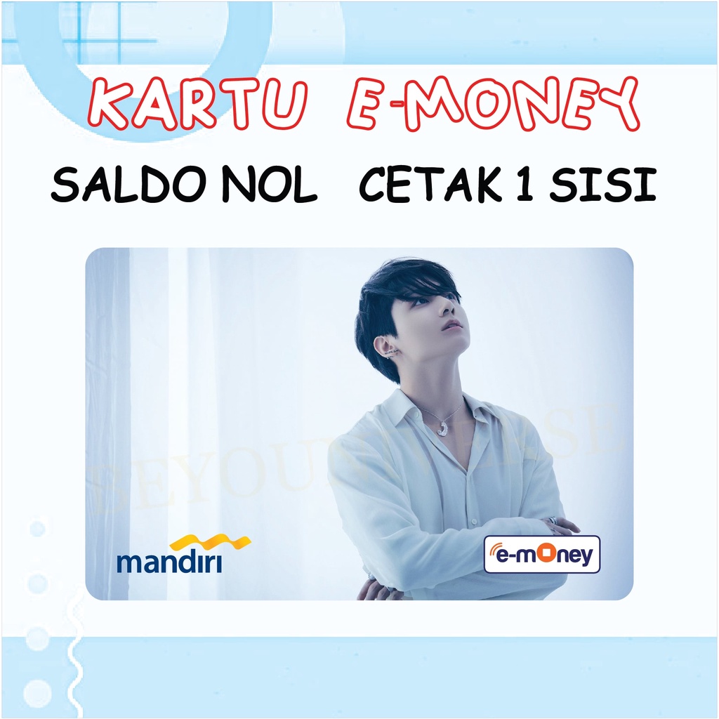 Kartu FLAZZ BCA gen 2 / MANDIRI E-money Foto Jungkook BTS PROOF Photo Concept DOOR Emoney E-toll Cus