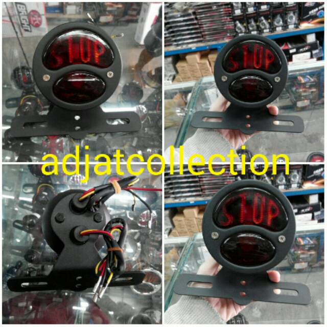 Lampu Stop Japstyle Custom Universal Motor Klasik dan Rubahan
