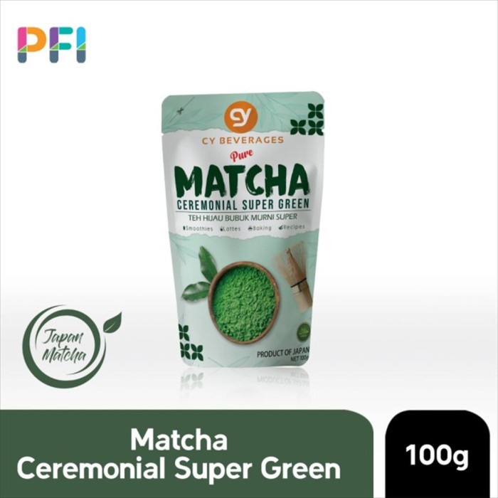 

DISKON - (BISA COD) CY Pure Matcha Ceremonial Super Green 100g