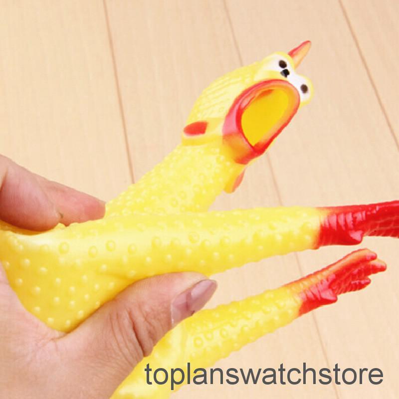 TOPL Boneka Ayam Mencicit dengan Bahan Karet Warna Kuning ...