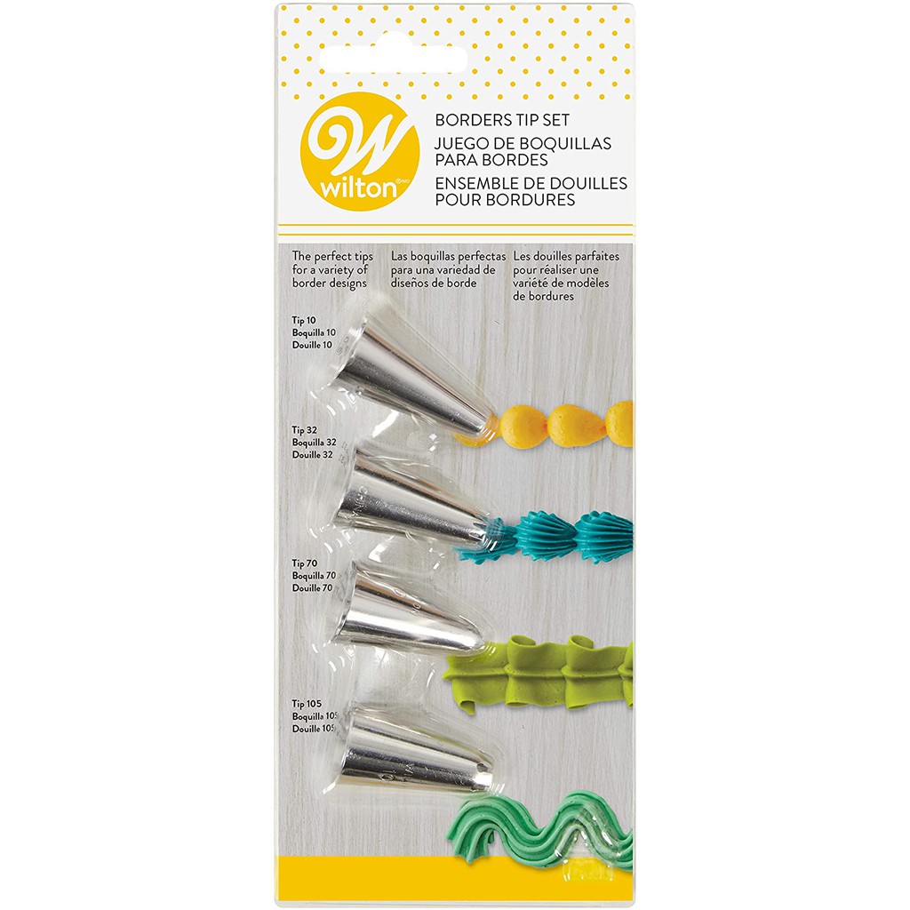 

Wilton tip set borders