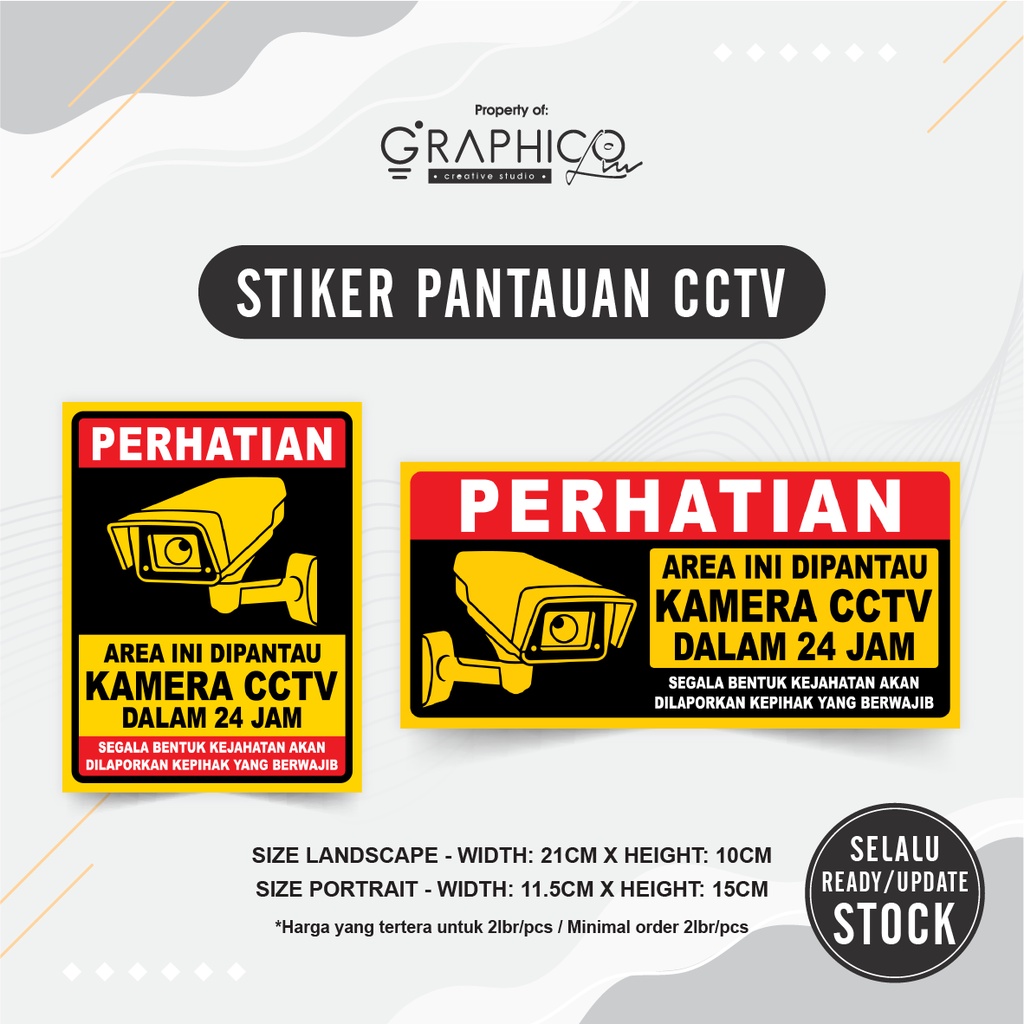 

Stiker Pantauan CCTV 24 Jam Square