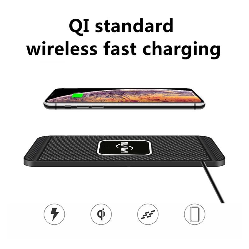 [RO ACC] W3 NANVAN DEKSTOP FAST CHARGER WIRELESS PAD SQUARE SLIM DESIGN