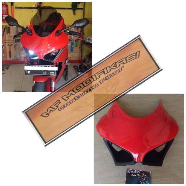 Topeng headlamp Kedok GSX 150R Model ducati panigale