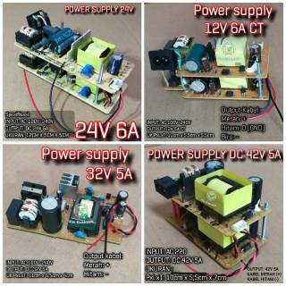 Adaptor power suply 12V 3A / 15V 3 A / 24V 3A / 32V / 42V  CT atau Non CT