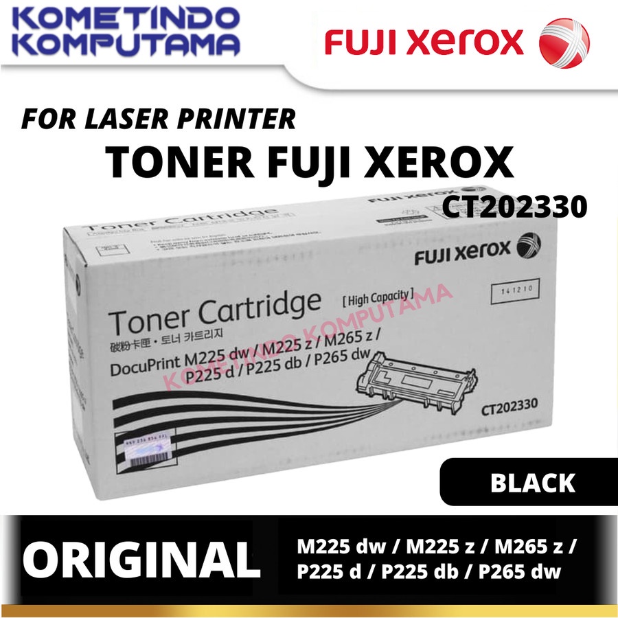 EXPIRED TONER CARTRIDGE FUJI XEROX CT202330 BLACK LASERJET M225dw / P225d