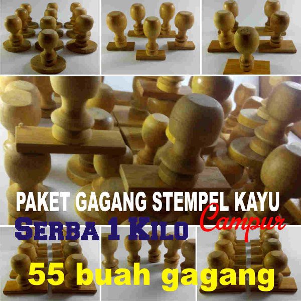 

GAGANG STEMPEL KAYU PAKET SEKILO l New Stock
