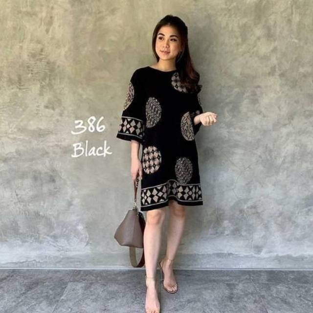 386 DRESS RAJUT KNIT WANITA