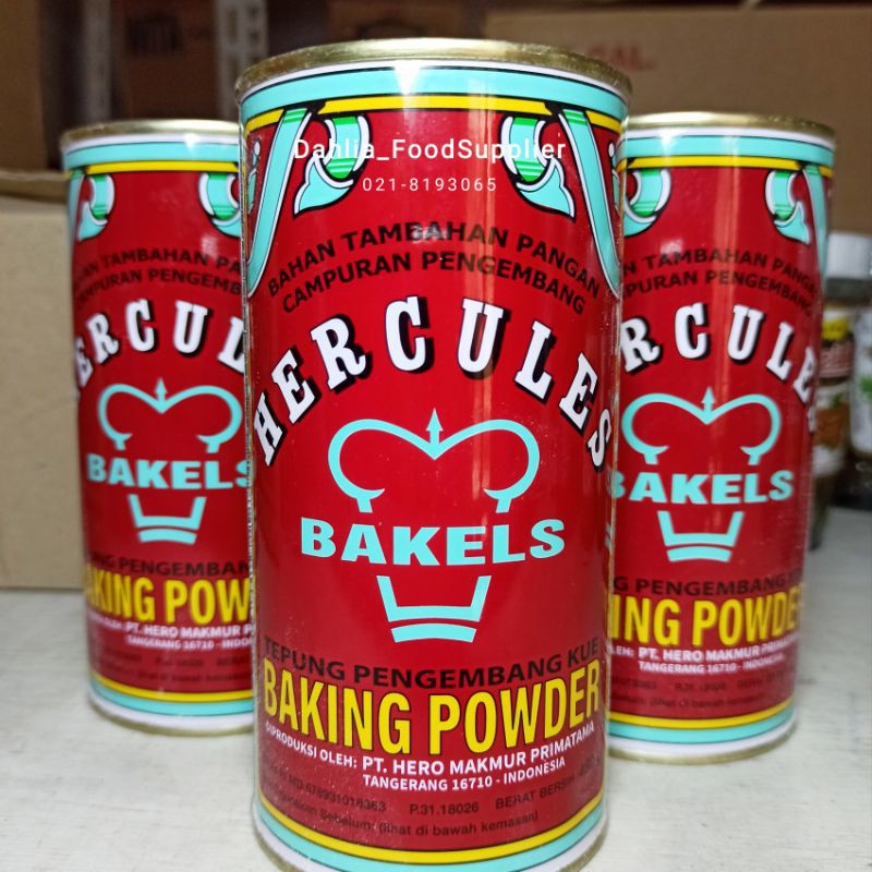 

HERCULES BAKING POWDER 450GR - tepung pengembang kue hercules 450gr - hercules bakels baking powdwe