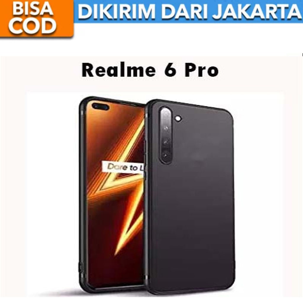 Realme 6 Pro Casing SoftCase Black Matte