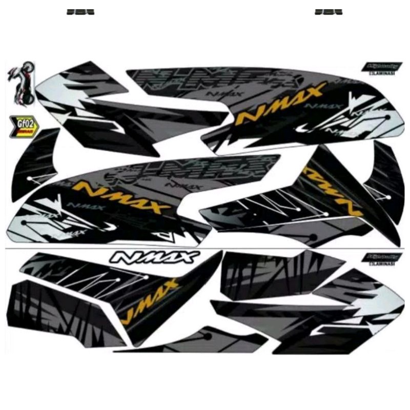 Striping Nmax / N Max Lama 2015 2016 2017 2018 2019 Variasi Yamaha Sticker Motor List Lis Stiker