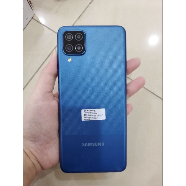 SAMSUNG GALAXY A12 RAM 4/128GB EX SEIN DUAL SIM SECOND FULLSET NO MINUS